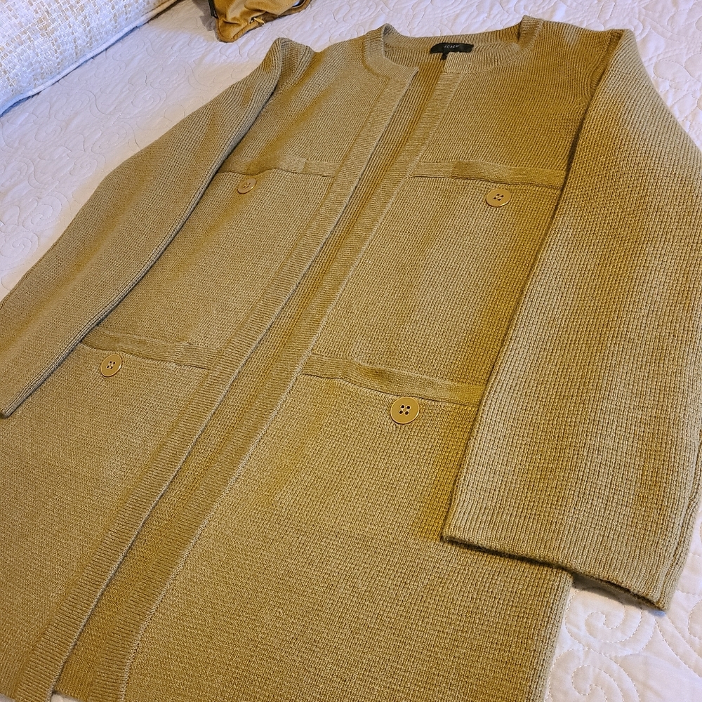 Cardigan by Jcrew olive green.